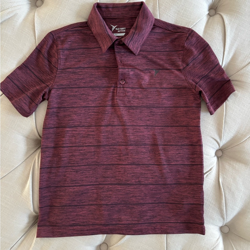 Boys Old Navy Maroon DriFit Polo Shirt